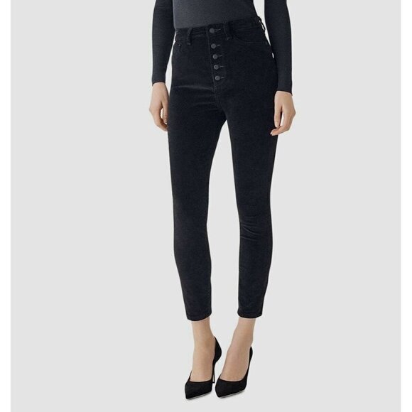 DL1961 Chrissy Ankle-Ultra High Rise Velvet Skinny Lost Womens Size 26 - Picture 4 of 15